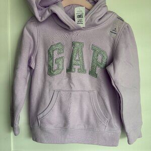 NWT Purple GAP Fleece-lined Hoodie Size 4 years